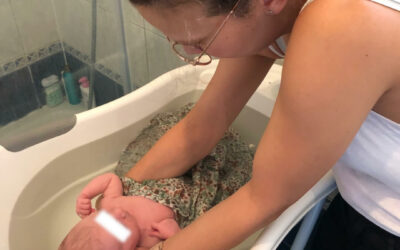 Bain enveloppé et post-partum